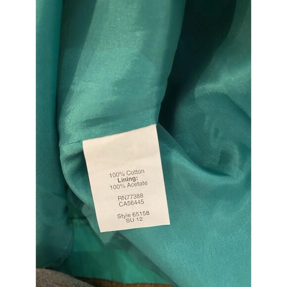 NWOT J Crew Vivid Clover Green A-Line Dress 100% Cotton Women’s Size 4 - Picture 4 of 7